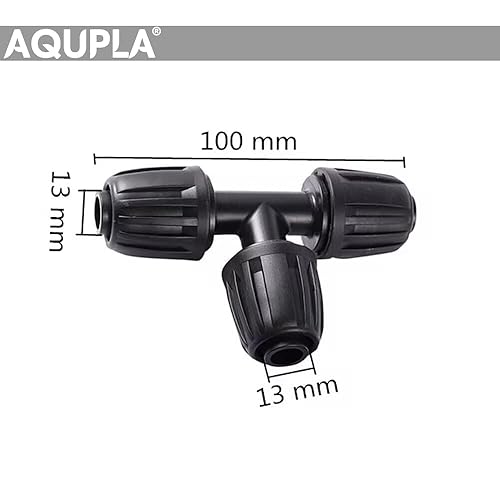 Miniatura 2 de Accesorios de riego por goteo de 12 pulgada, conectores en T de púas para Rain Bird, Orbita, tubo de riego por goteo, 10 unidades