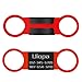 Uiopa Chapa Perro Grabada, 2Pzs Etiquetas de Identificación de Mascotas Personalizadas Acero Inoxidable de Placa Chapas para Perros Gatos Mascota Collar, Grabada Nombre Número de Teléfono (Rojo, L)