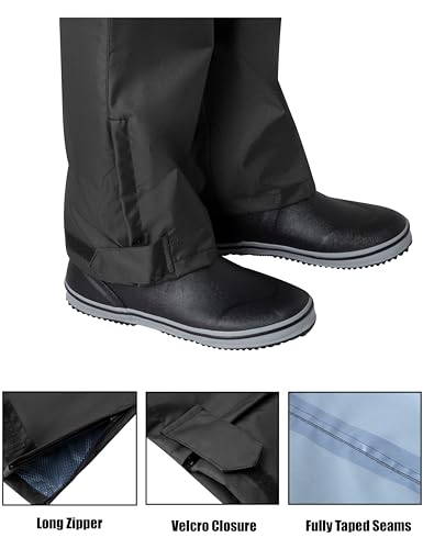 Ubon Rain Pants for Women Waterproof - Packable Hiking Pants Outdoor Rain Over Pants, Golf Rain Pants4