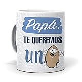 taza papa y mama calidad AAA Regalo Dia del Padre - Taza Papa, te Queremos un Huevo