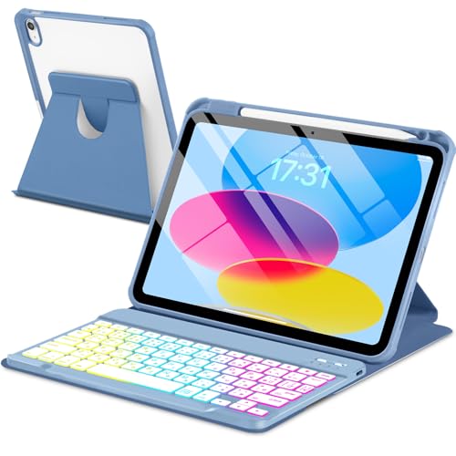 EAMPANG JIS{z iPad(A16)11 11C`2025/10 10.9C`2022/ L[{[htP[X, 7FC{[obNCg Type-C[d E X}[g @\ CX L[{[h 360x] 