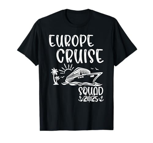 Europe Cruise Squad 2025 Europe Holiday Family Matching T-Shirt