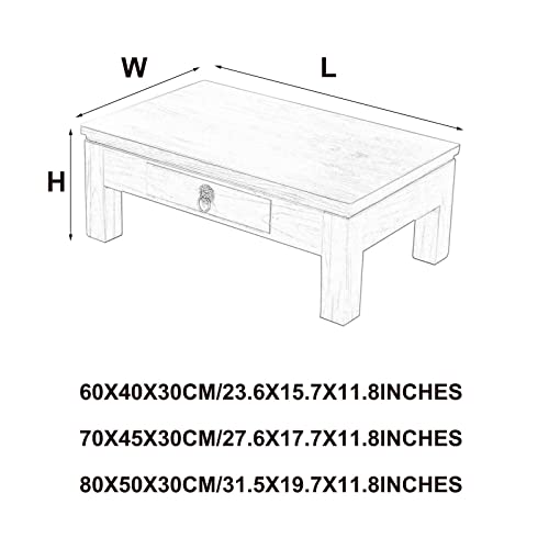 Table basse en bois d'orme compacte pour optimiser les petits salons - 3