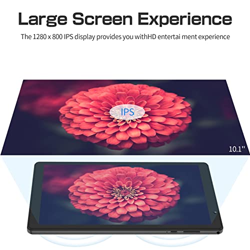 Image of 10 Inch Tablet, 32GB, HD IPS, Quad-Core, Dual Camera, WiFi /Bluetooth, 6000mAh Battery, Type-C, Grey