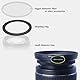 Step-Up-Ring (46 mm Objektiv auf 62 mm Filter, Haube, Objektivkonverter und anderes Zubehör), 46 mm-62 Aerometal-Kameraobjektiv-Filteradapterring, 2 Packungen