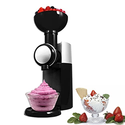 Heladera Para Fruta Congelada, Máquina Para Hacer Helados, DIY Sorbete Suave, Batido, Yogur Helado, Sin BPA, Sin Aditivos Ni Colorantes Artificiales, Para El Hogar, Fiestas Y Niños (Negro)