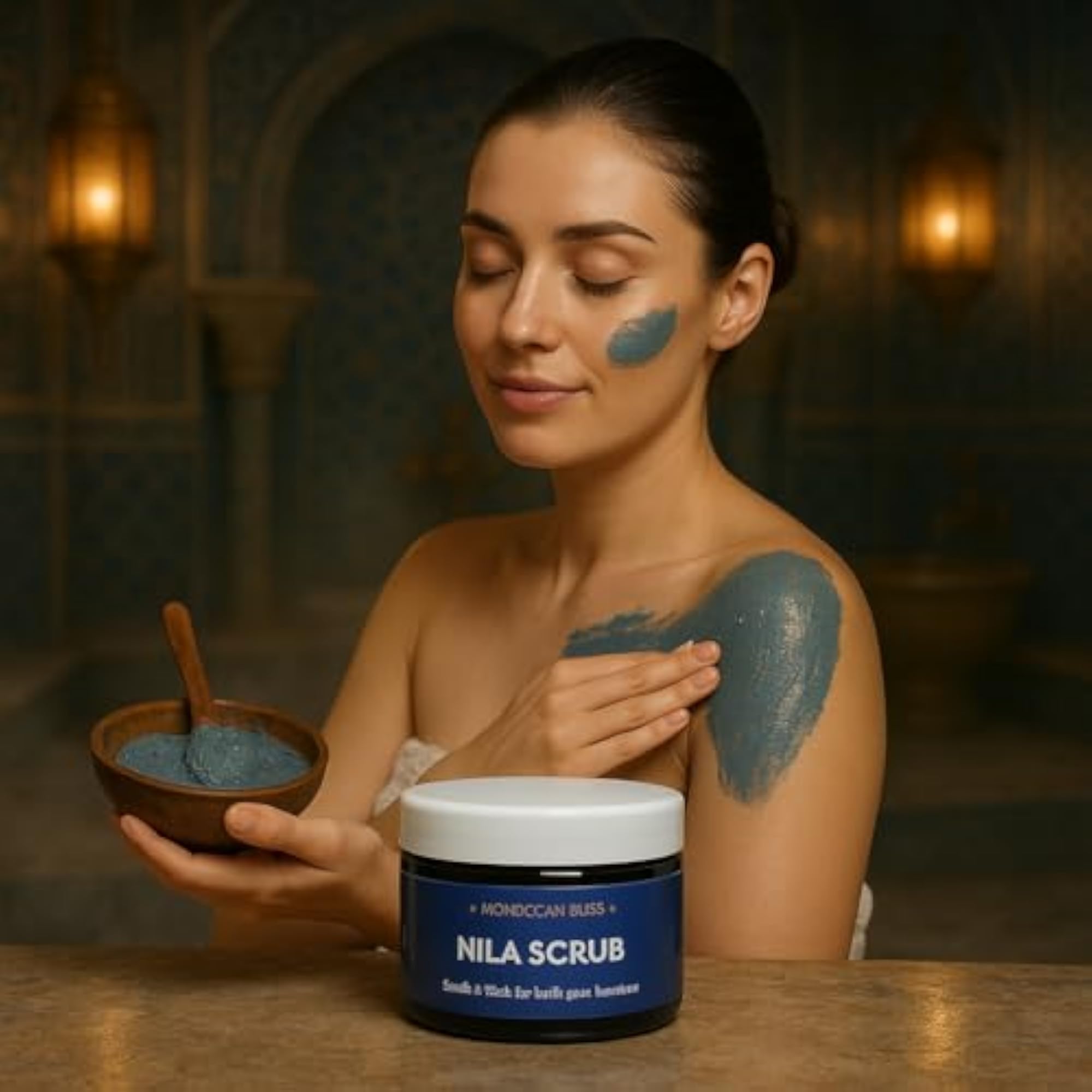 Moroccan Nila Scrub for Glowing Skin, Brightening