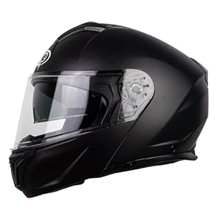 One by Camamoto | Casco Scooter e Moto Urban, Nero Opaco, Doppia Visiera, Interno Sfoderabile, Omologato ECE R22-06, Taglia XXL (61 cm)