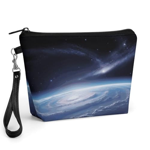 Bolsa de maquillaje Space Photo ideal para organizar tu rutina de cuidado de la piel en tus viajes