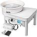 Vevor Pottery Wheel 25CM Pottery Forming Machine 350W Electric Wheel for Pottery with Foot Pedal and Detachable Basin Easy Cleaning for Ceramics Clay Art Craft DIY : Arts, Crafts & Sewing