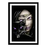 ❥【DIAMANTS SUPER SPARKLING】: La surface du diamant comporte 26 sections, qui semblent plus colorées, plus lumineuses et brillantes. La peinture est plus vive et brillante à la lumière sans jamais se décolorer. La peinture au diamant complète peut être conservée au moins plus de 20 ans.