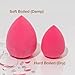Beauty Bakerie Blending Egg Beauty Sponge Cosmetic Face Make up Blender Sponge Applicator for Powder, Liquid, Foundation, Concealer and Blending, Latex Free 6 Pack Set, Pink/Turquoise