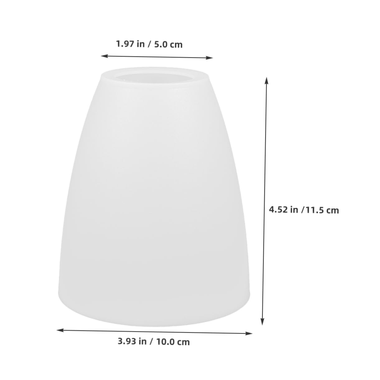 Hemobllo 2 Paralumi In Plastica Bianca Per Lampada Da Tavolo E Parete – Foro Centrale 42mm, Tamburo 25x12cm, Facili Da Montare