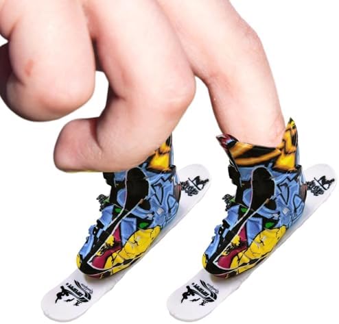 Esdoorn Houten Vinger Skateboard, Professionele Toetswielen met Lagers, Mini Fingerboard Finger Toy voor Volwassenen en Kinderen (AA5