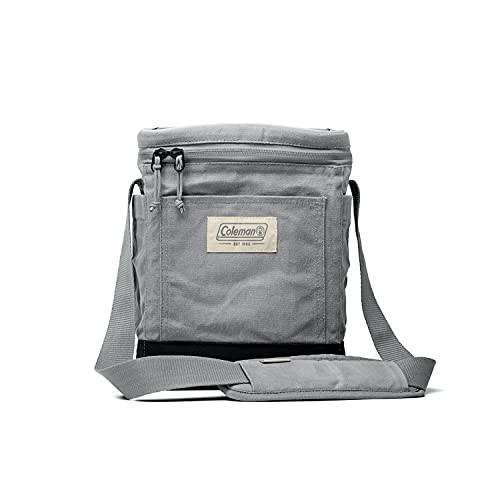 Coleman Bolsa de refrigeración suave | 12 latas Heritage Cooler, gris esmerilado