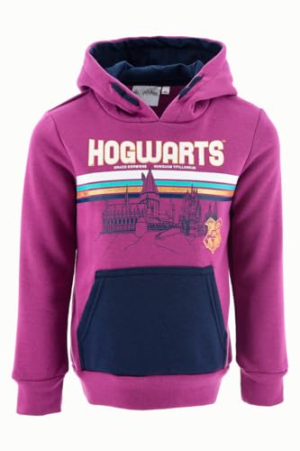Cadeau pour filles : sweat Harry Potter violet de 6 à 12 ans
