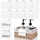 12 Stück Korb Etiketten Clips Weiß Clips Etikette Etikettenhalter Set Abnehmbare Preisschildhalter Label Halter für Lagerung Korb Speisekammer Küche Organisationsbox Aufbewahrungsbehälter
