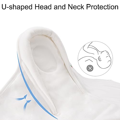 Exemaba Newborn Baby Swaddle Blanket, Infant Sleeping Bag Swaddle Sleep Sack with Head-Supporting Function for Boys Girls 0-3 Months(Dinosaur)