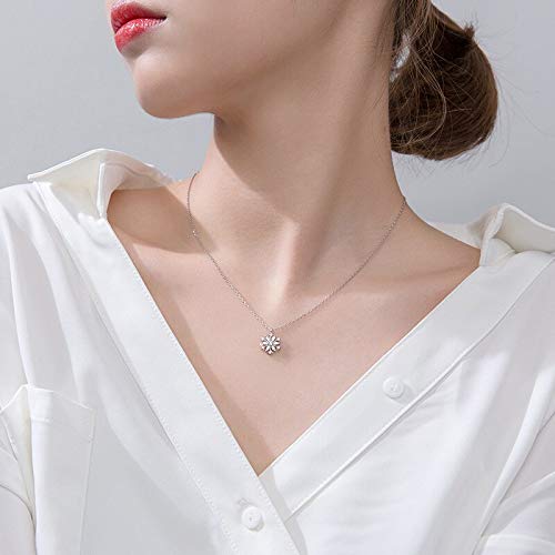 Collar con copo de nieve de plata 925, el regalo ideal para mujer 5