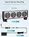 Pawfly Aquarium Chiller Fan, Fish Tank Cooling Fans with 5 Speed Modes & Timer, Terrarium Fan Water Chiller for Freshwater and Saltwater Tanks