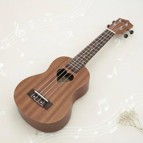 Image of BNF21 inch Concert Ukulele for Beginners - Easy‑Play Heart‑Shape Design, Mahogany Body, Nylon Strings - Ideal for Kids & Adults, Portable Acoustic Instrument