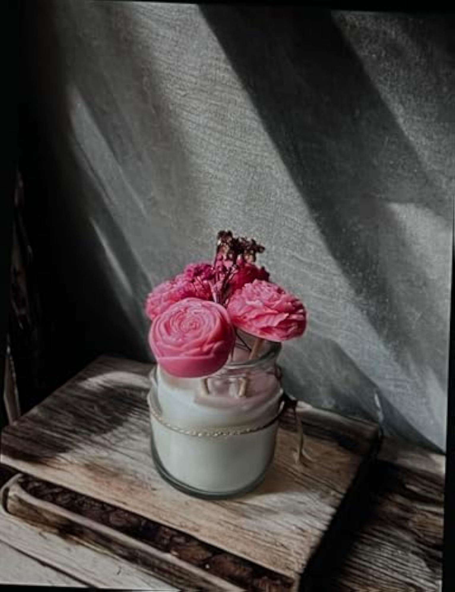 Ashluxe Flower Bouquet Candle, Decorative Gift