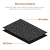Savadicar JL GrabTray Passenger Storage Tray Organizer Grab Handle Accessory Box for 2018-2023 Jeep Wrangler JL JLU & Gladiator JT, Add Microfibers, Interior Accessories, Black