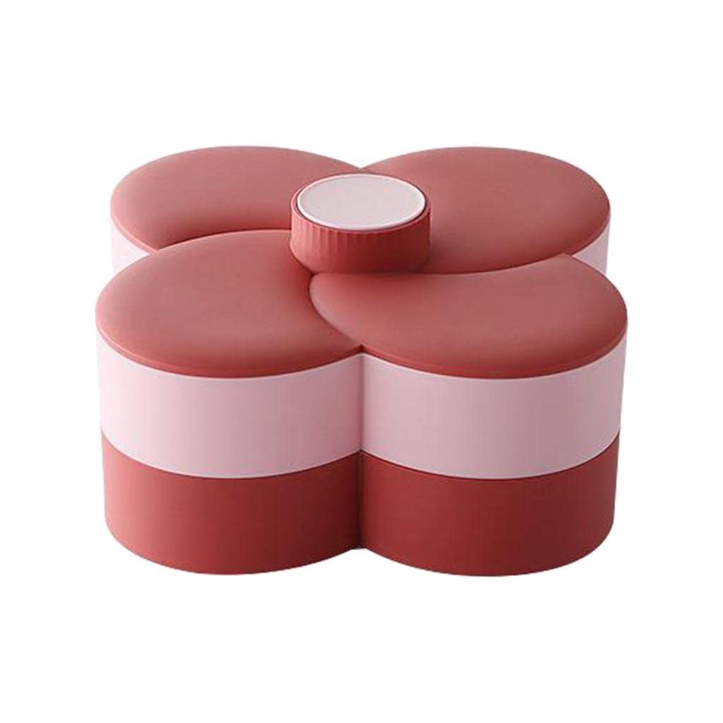 Blütenblatt Blume Candy Trays Kreative Nüsse Lagerung Gesunde Vorräte, rot