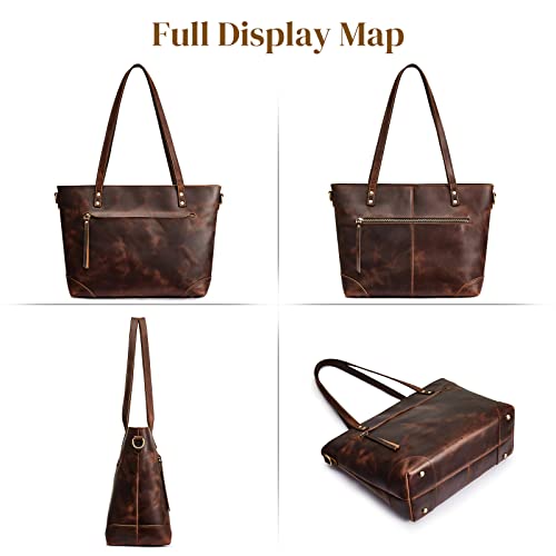 Bolso Tote de Cuero para Mujer S-ZONE miniatura 6