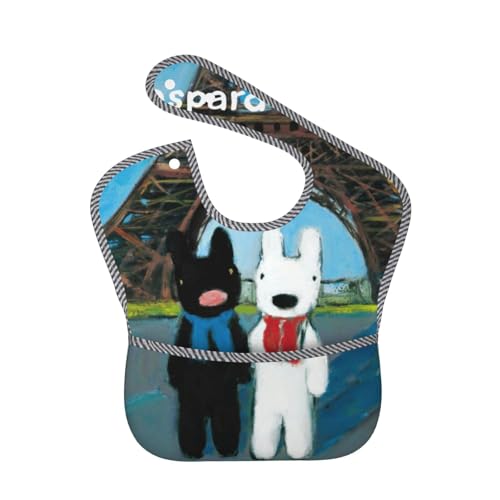 リサとガスパール (14) よだれかけ ベビー 新生児 赤ちゃん用 幼児 お食事エプロン スタイ よだれかけ 防水 袖なし 保育園 よだれ掛け 出産お祝い キャラクター ベビーグッズ 清潔易い 携帯用