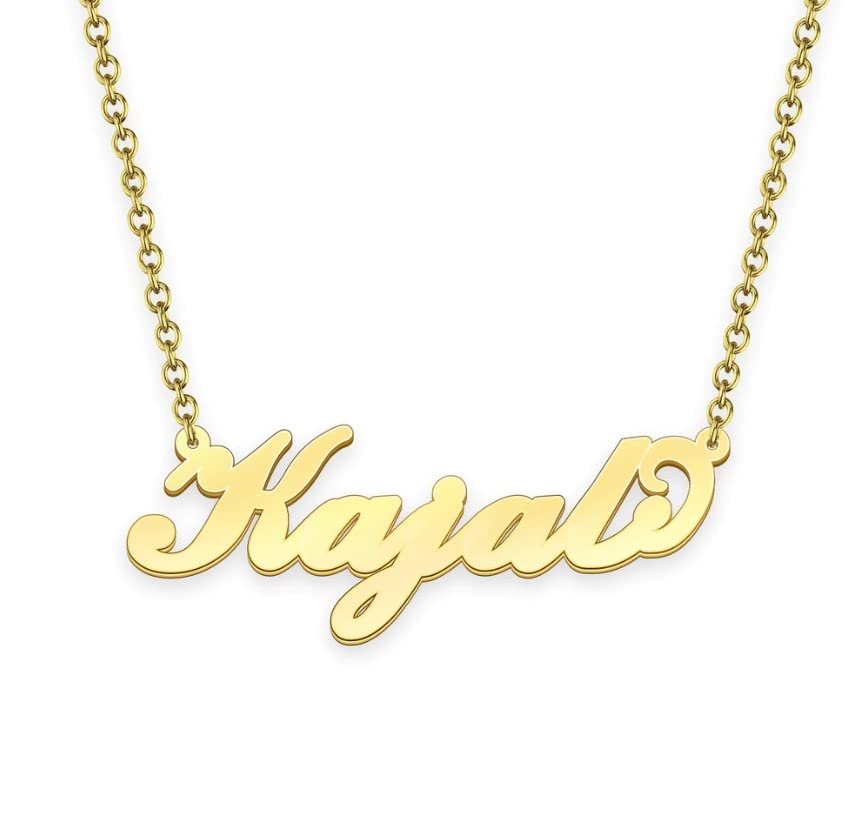 Buy Kajal Name Pendant Necklace 14K 