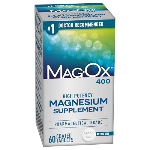 Mag-Ox High Potency Magnesium Supplement Tablets 60 Count