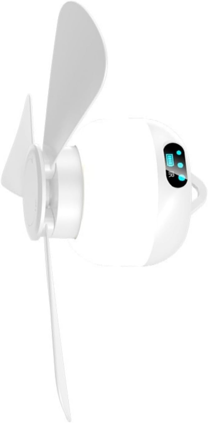 Remote Control Fan with Night Light USB Rechargeable 3 Modes Detachable Low Noise 36dB Portable for Dorm Outdoor Camping Fan with Remote