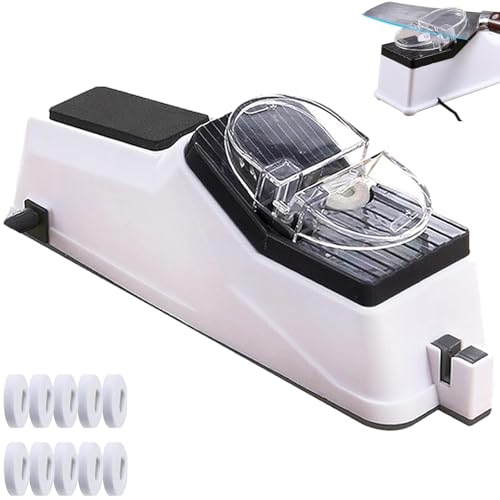 Générique Surudoisharp Pro Aiguiseur De Couteaux électrique, Aiguiseur De Couteaux Automatique, Aiguiseur De Couteaux Portable Multifonctionnel Double Face, 5 Secondes pour Un Affûtage Rapide (1pcs)