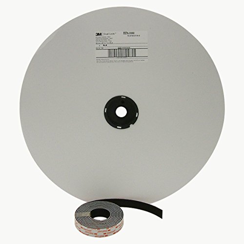 3M VHB Scotch SJ3550 Dual Lock 250 Reclosable Fastener: 1" x 10 ft., black