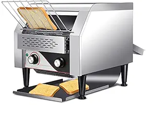 Shoppers Hub PNQ Heavy Duty 2250W Electric Conveyor Toaster for Toasting Heating Making Crispy Breads Burger Buns for Ideal Use in Cafes, Hotels and Restaurants - Toasting Capacity 300 Slices per Hour