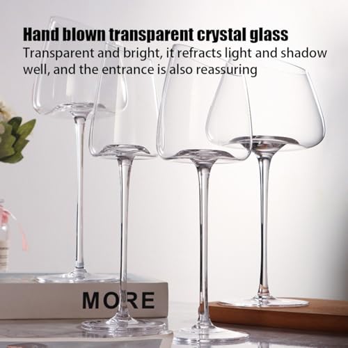 Verre à vin en cristal transparent de 25 cm pour vos repas