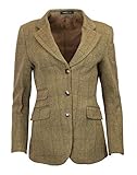 Walker & Hawkes Mayland - Damen Blazer aus Tweed - klassischer Country-Stil - Helles Salbeigrün - 36