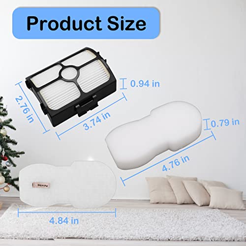 Yuefeng Replacement Filter For Shark Hz3002 Hz3000 Stratos Ultralight Corded Stick Vacuum, Replace Part Xffkhz3000 Xhfhz3000, 2+ 4 Pack Foam Filter And Felt Filter #TOP4