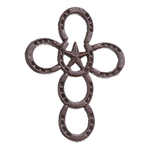 Gift corral metal horseshoe cross