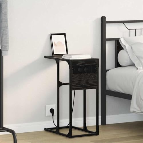Table d'appoint bois stable pour chambre ordonnée sans câbles apparents - 2
