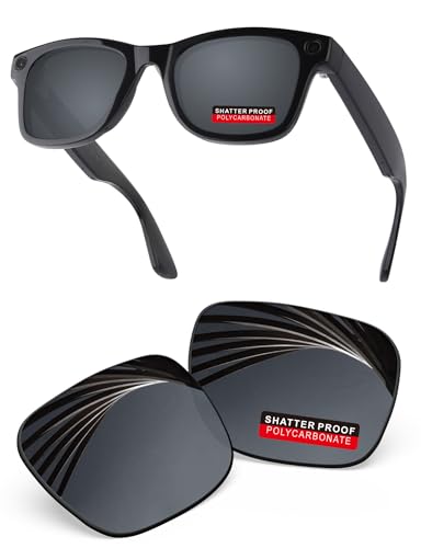 Image of PRO+ Polycarbonate Replacement Lenses Compatible with Ray-Ban Meta Wayfarer RW4006 & Gen 2 RW4012 50mm Sunglasses