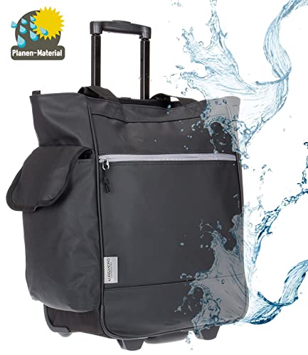 alessandro Einkaufstrolley Wheel Trolley Shopping Damentasche Einkaufsroller Korb Shopper + Thermo Tasche – Bild 3