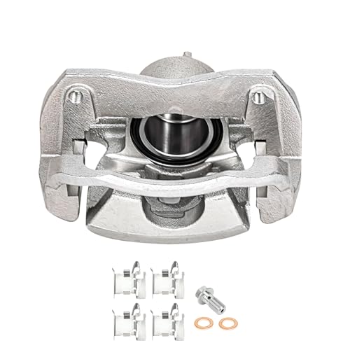 Image of Detroit Axle - Front 2pc Brake Calipers for Toyota Matrix Mirai RAV4 Scion tC Corolla iM Pontiac Vibe, 2 Disc Brake Calipers with Brackets Replacement