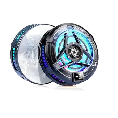 Image of BKN Fast Ultra Cooling Mobile AC Fan Magnetic Radiator | Mobile Cooler USB Powered Fan Cooling Radiator Game Cooler -3 degree for Mobile Phone Gaming, Live Streaming (SL-17 fan)