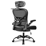 Freepub Ergonomic Office Chair with Headrest 3D, Mesh Office Desk Chair with Adjustable Lumbar Support, Computer Chair with Flip up Armrests, 350LBS Capacity - Design for Home/Offices - Black