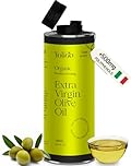 100% Italian Organic Olive Oil Extra Virgin | High Polyphenols Cold Pressed & Early Harvest from Tuscany | Extra Virgin Olive Oil (0. 5l)