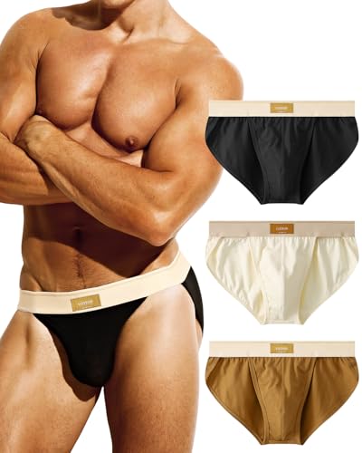 Men‘s Underwear Cotton Soft Bulge Sexy Low Rise String Bikini Briefs