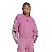 adidas Sportswear Future Icons 3-Stripes Women's Sweatshirt, Pink Fusion, XX-Large