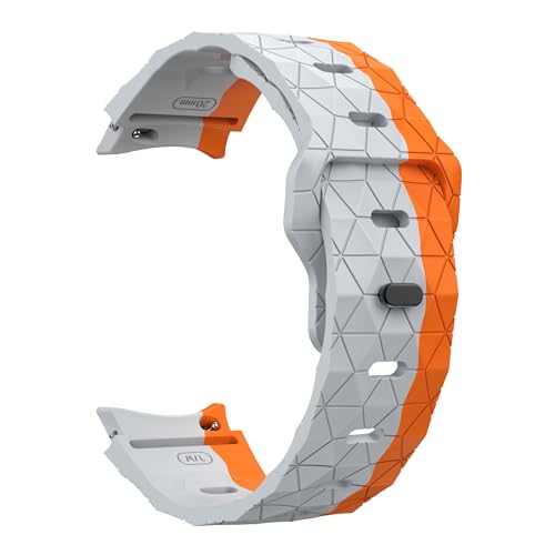 Image of WRIGSS Silicone Strap Compatible with Samsung Galaxy Watch 7 6 5 4 FE - No Gap Football Texture Band, Soft & Durable Replacement Wristband for 40mm 44mm Standard & Classic Models - Men & Women